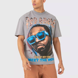 T-shirt oversize pour homme, coupe ample, épaules tombantes, en coton respirant, manches courtes, décontracté, pour tous les jours - Product Image 4