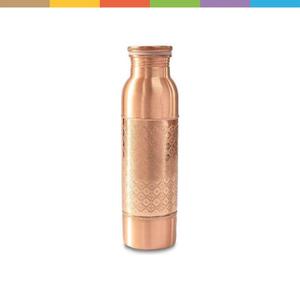 Copper Water Bottle Traditional Design Screw-On Lid Reusable Travel Bottle for Adults Health Beneficial Good Quality Bottle 2026 - Product Image 1