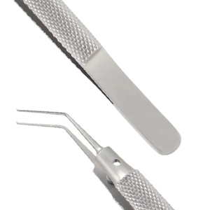 Pinza de Microcapsulorrexis Utrata, mango manual, vástago de 11 mm, 10.5 cm, instrumento reutilizable de acero inoxidable para microcirugía oftálmica - Product Image 6