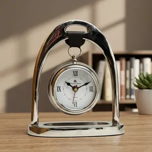 <b>Silver</b> Antique Table <b>Clock</b> for Home Office Decor Vintage Style Desk <b>Clock</b> Bedroom Living Room Study Gift - Product Image 6