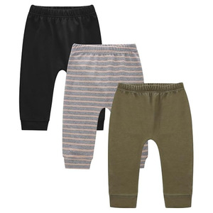 Custom Baby Cotton Sweatpants Footed Toddler Pants Elastic Waist Infant Joggers Unisex Fleece Winter <b>Trousers</b> OEM - Product Image 3