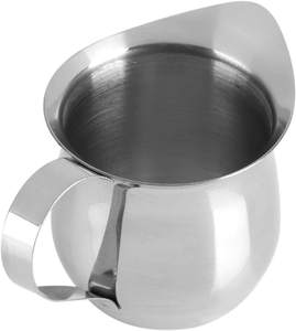 Pichet à lait et crème en acier inoxydable Bold Blossom, réutilisable, durable, écologique, portable, moderne, avec bec verseur pour café et bar - Product Image 3