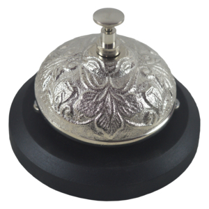 Campana de Mano Plateada de Alta Calidad para Recepción, Cena, Hotel, Regalos de Navidad, Campana para Llamadas, Campana para Barra, Mostrador, Comedor, Mesa - Product Image 5