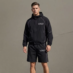 Ensemble de survêtement sportif pour homme, personnalisé pour équipe, en polyester léger, avec fermeture éclair quart de tour, coupe ample, longueur intégrale, finition délavée à l'acide - Hiver - Product Image 4