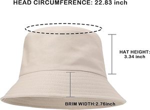 Trendy Mens Bucket Hats Lightweight Breathable Comfortable Cotton Fisherman Hat Outdoor Travel Cap Wholesale <b>Bulk</b> Supply - Product Image 3
