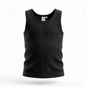 เสื้อกล้ามเด็กผู้หญิงคุณภาพพรีเมียม คอโอ แขนกุด สีพื้น ผ้าฝ้าย สวมใส่สบายๆ สำหรับฤดูร้อน ทรงตรง จากบังกลาเทศ - Product Image 1