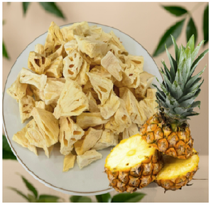 สับปะรดออร์แกนิกแบบชิ้น อบแห้ง เนื้อนุ่ม หวานธรรมชาติ ขนมขบเคี้ยว สมูทตี้ อบขนม พกพาสะดวก บรรจุภัณฑ์สุญญากาศ - Product Image 1