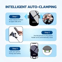 Vietnam accessoires fabricant KATA CR41 support de téléphone 12W chargeur sans fil de voiture pour téléphone nouveau produit usine chargeur de voiture noir