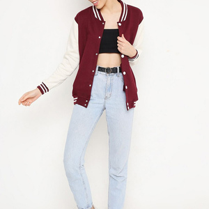 High Quality Wool Varsity <b>Jacket</b> with Genuine <b>Leather</b> Sleeves Women <b>Winter</b> Wear Varsity <b>Jacket</b> - Product Image 6