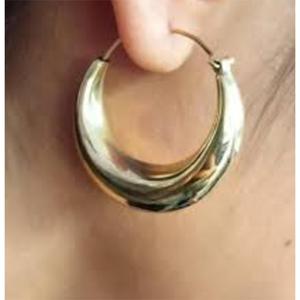 Pendientes Geométricos Chapados en Oro, Joyería Colgante de Latón, Estilo Clásico Unisex, Pendientes de Moda - Product Image 3