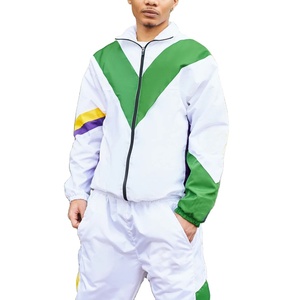 Ensemble de survêtement surdimensionné personnalisé pour l'extérieur, pantalon de survêtement en nylon, ensemble de jogging, coupe-vent, survêtement en nylon pour hommes - Product Image 3