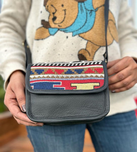 New Handmade Hot Sale Jacquard Suede Leather Fringe Sling Bag Multi Use New Vintage Design Crossbody Bag Cheap Rate Bulk Product - Product Image 2