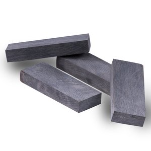 Plaquettes de manche de couteau en corne de buffle noire : Matériau artisanal non poli, 6 pièces - Product Image 3