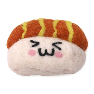Figura de Sushi Hecha a Mano con Fieltro de Lana, Adorable Juguete de Peluche de Comida Japonesa Kawaii, Miniatura Personalizada Hecha con Agujas de Fieltro - Product Image 1