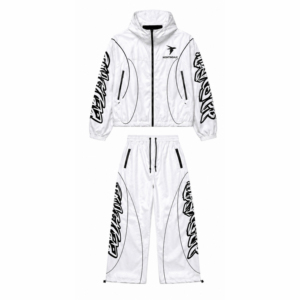 Conjunto Deportivo Personalizado OEM/ODM 2026 para Hombre, Chaqueta Cortavientos Blanca de Invierno, Pantalones Deportivos con Estampado, Sudadera para Hombre - Product Image 6