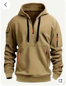 Moda Zip Up Hoodies con bordado Drop Shoulder 380 GSM Mezcla de algodón - Product Image 4