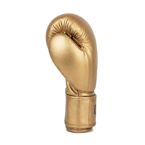 Professional Metallic Gold Boxing Training <b>Gloves</b> Premium Leather Sparring <b>Gloves</b> Muay Thai Kickboxing Custom Logo OEM Gear 16oz - Product Image 6