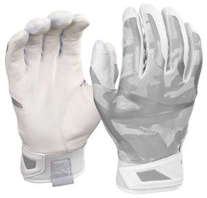 KATBROS INDUSTRIES <b>White</b> <b>Acrylic</b> Knit Fabric Batting Gloves Ambidextrous Hook Loop Closure Durable Breathable Eco-Friendly - Product Image 5