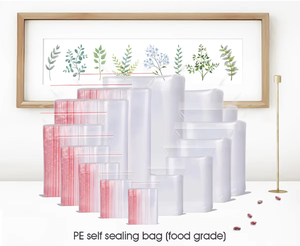 Sacs à fermeture éclair en plastique pour la conservation des aliments, le rangement d'accessoires et de documents, résistants aux aliments et aux températures, vente en gros - Product Image 6