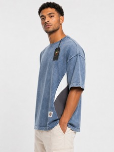 T-shirt personnalisé pour homme, 200 grammes, 100% coton, uni, écologique, tricoté, séchage rapide, coupe classique, lavage à l'acide, streetwear, col rond - Product Image 2