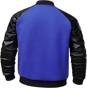 Factory Custom Womens Wool Blend Varsity <b>Jacket</b> White Faux <b>Leather</b> Sleeve Letter Embroidery Chenille Streetwear Letterman <b>Jacket</b> - Product Image 4