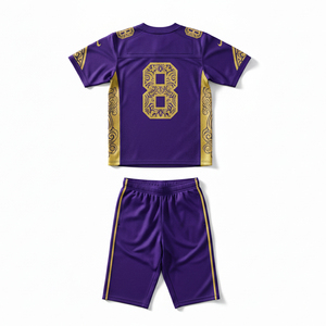 Uniforme de football américain personnalisé, sublimation intégrale, maillot et pantalon de football à séchage rapide, équipement sportif professionnel - Product Image 4