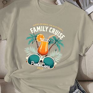 Camiseta cómoda para mujer Cocktail Family Cruise Punta Cana 2025 - Product Image 1