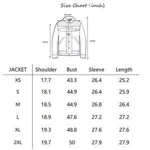 Veste en jean personnalisée pour homme, effet usé, avec patch crâne, style streetwear vintage, en denim bleu - Product Image 6