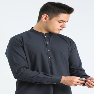 สุภาพบุรุษธรรมดาชุด Kurta Salwar คอลเลกชันพร้อมทําทุกขนาดชุด Pathani ชุดธรรมดาเสื้อผ้าปากีสถานและอินเดีย - Product Image 6