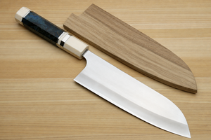 Couteau de chef artisanal en acier inoxydable avec manche en résine et étui en cuir, couteau d'extérieur - Product Image 3