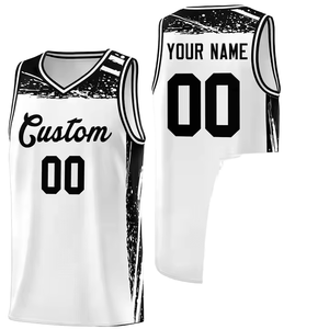 Ensemble de maillots de basket-ball sublimés personnalisés, débardeur en maille respirante unisexe avec nom et numéro de l'équipe, toutes saisons, taille adulte - Product Image 2