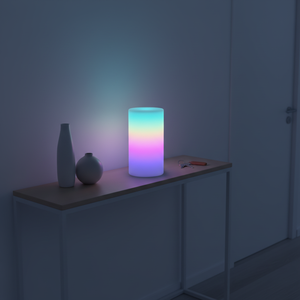 LED Changing Modern White Night <strong>Light</strong> Remote Control Cordless Dimmable Middle Size Plastic Bedrooms/Living Rooms Portable <strong>Table</strong> - Product Image 6
