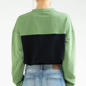 Sudadera de Manga Larga Lisa 2026, Sudadera Deportiva de Algodón para Yoga y Ejercicio, Top Corto para Mujer, Ropa Deportiva para Correr - Product Image 4