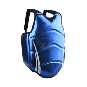 Protection corporelle en cuir personnalisée avec logo, à bas prix, pour arts martiaux – Protège-poitrine de Taekwondo en gros - Product Image 5