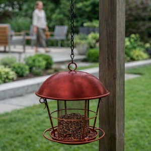 Mangeoire à oiseaux en cuivre au design moderne, faite à la main, pour jardin extérieur, boîte de rangement pour aliments, bols à nourriture, mangeoires, abreuvoir pour oiseaux - Product Image 3