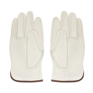 Guantes de Trabajo de Alta Visibilidad con Palma de Cuero y Banda Reflectante, Guantes Industriales de Alta Visibilidad para Trabajos de Construcción y Manipulación en Exteriores - Product Image 3