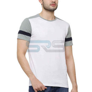 Camisetas de Diseño Moderno para Hombre, 100% Algodón, Corte Holgado, Color Sólido, con Diseño Liso y Logotipo Frontal - Product Image 1