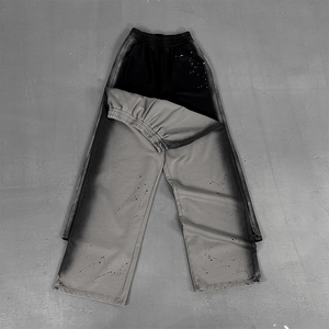 <b>Men</b> Painted Drip <b>Print</b> Elastic Waist Sweatpants Straight Casual Streetwear <b>Trousers</b> - Product Image 4