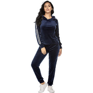 OEM Fashionable Custom Sports <b>Velvet</b> Velour <b>Jogger</b> <b>Women</b> Private Label Custom Female Tracksuit Logo Service Girls Plus Size 100% - Product Image 3