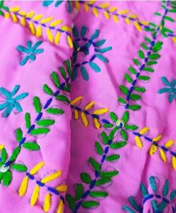 Dupatta en coton et soie de qualité supérieure, motif géométrique, design élégant pour mariage, fabriqué en Inde, à prix avantageux. - Product Image 4