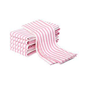 Ensemble de serviettes de thé rectangulaires en coton 100% imprimé à carreaux bleus japonais, serviettes de table, séchage rapide, tissées, cuisine, salle à manger, tailles personnalisées, OEM - Product Image 5