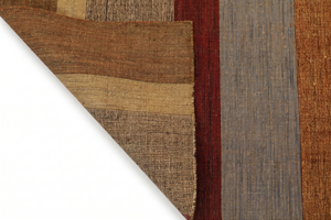 Tapis d'intérieur tissé à la main sur mesure, à rayures de couleur terre, pour salon, hôtel, villa - Product Image 6