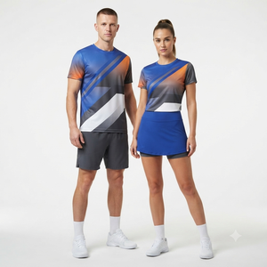 Mini-jupe plissée de tennis pour femmes avec short intégré et soutien-gorge asymétrique – Tenue de tennis pour femmes - Product Image 6