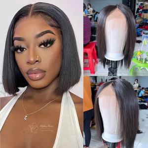 Article d'été tendance Extensions de cheveux humains vietnamiens purs et droits Os Vendeur de cheveux vierges Perruques Full Lace Front sans colle - Product Image 2