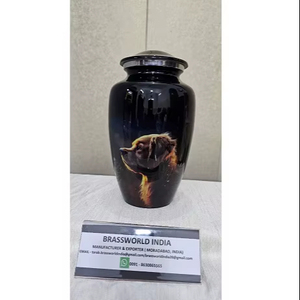 Brass American Style High Quality <b>Dog</b> Pet <b>Urn</b> Available in All Sizes - Product Image 1