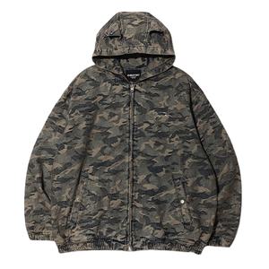 Sudaderas con Capucha y Cremallera de Camuflaje, Estilo Urbano, Holgadas, 100% Algodón, Felpa Francesa, Lisas, para Hombre - Product Image 5