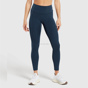 Gran oferta, pantalones de Yoga informales para gimnasio y entrenamiento físico para mujer, mallas deportivas de punto elásticas suaves de alta calidad, transpirables personalizadas - Product Image 1