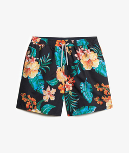 Shorts cargo décontractés personnalisables pour hommes en velours côtelé tricoté 100 % polyester écologique, taille élastique mi-haute, pour le surf - Product Image 1