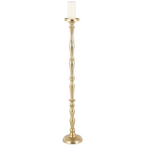 Support de bougie en métal de style nordique à base circulaire ouverte, Trio de chandeliers coniques dorés élégants pour hôtels de luxe et salons - Product Image 6