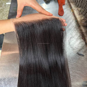 Produits capillaires en cheveux naturels bruts vietnamiens : Closure en dentelle HD économique 2x6 4x4 5x5 6x6, Frontal en dentelle HD 13x4 13x6 pour perruques Lace Front - Product Image 1